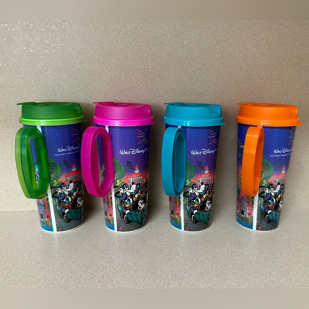 Disney Parks Refillable Mugs - Set of Four - All Colors